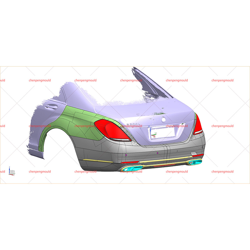 Mercedes Benz 211 Modified Mercedes Benz 222 Rear Bumper Mould