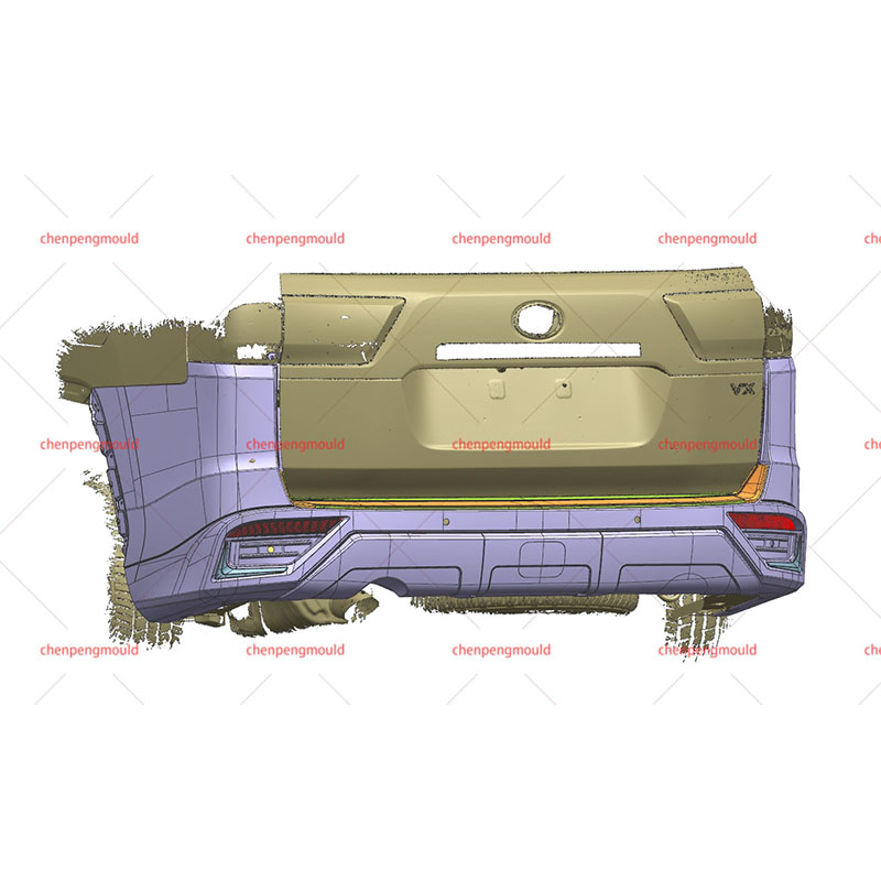 Plastic Injection Toyota Rear Bumper Mould